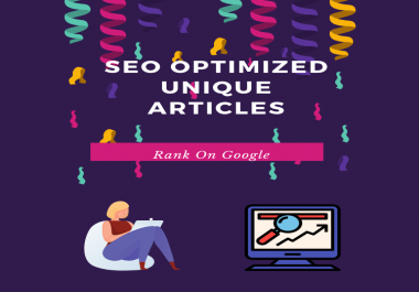 I will provide 2 seo friendly 500+ words unique articles