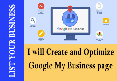 I will create,  Optimize and manage Google my business Account listing