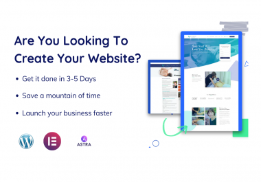 Create landing page,  full website by using WordPress,  elementor pro,  astra pro