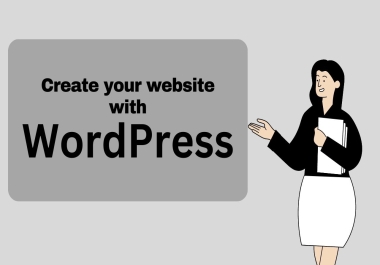 I will create for you mobile responsive website with wordpress
