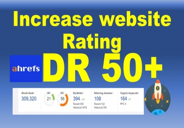 i'll increase Ahref domain rating 40 plus with PBN backlinks guaranteed