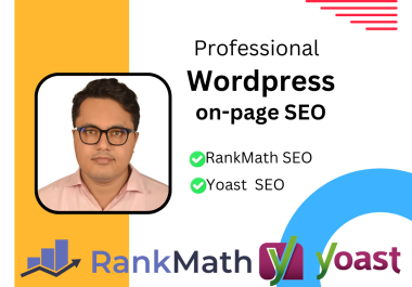 I will do WordPress On page and Technical SEO with Rank math or Yoast SEO