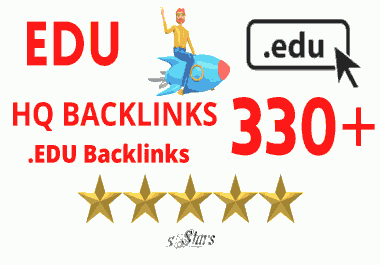 I will provide 330 EDU high quality backlinks