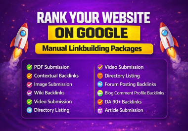 Manually Created High Authority Backlinks Package to Rank Website on Google