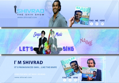 I will design professional youtube banner