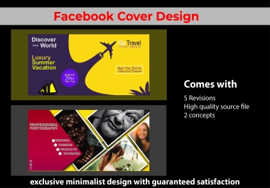 I will make you a professonal facebook cover design for more impression