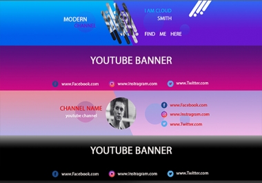 I will design an outstanding youtube banner.