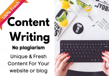 create high quality content writing for website, blog only
