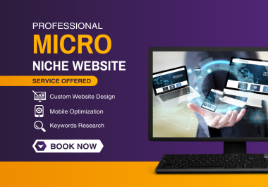Get profitable Micro Niche affiliate website or amazon affiliate website