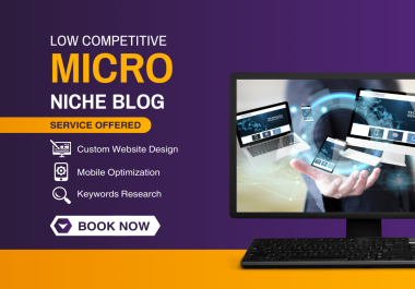 Get Micro Niche Website with 100 Blog Posts