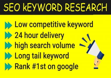 I will do niche related SEO keyword research
