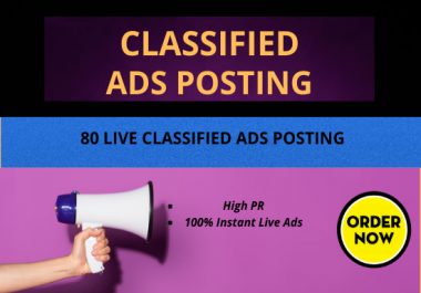I Will Do Manually 50 Classified Ads Posting on Top Ads Sites
