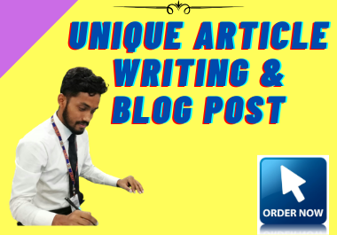 I Will Do 1000 Words SEO Optimized Article Writing,  Content Writing,  Blog Writing on Any Topic