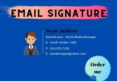 I will provide an amazing HTML clickable email signature