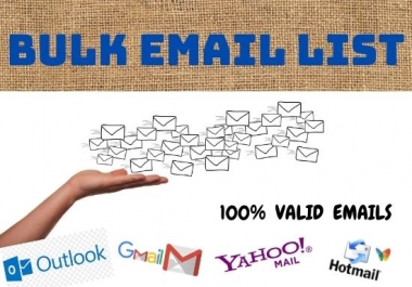 I will provide valid bulk email list for email marketing
