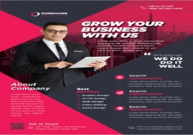 I will design flyer,  brochure,  creative design services