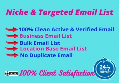 Collect 1k Active Niche And Targeted Email For Email Marketing