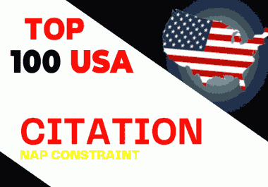 Get Top 100 local citations or local listings for USA local business