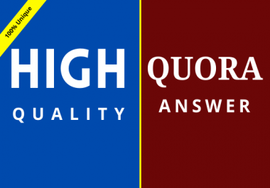 Promote your websit powerful 12 Quora answer backlinks