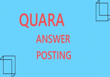 Promote Your Website Niche related traffic 10 Quora answers with Different account