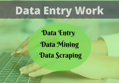 I will be your virtual assistant for data scraping,  data mining,  web research