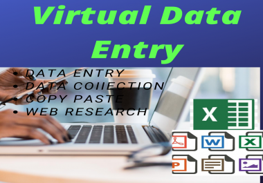I Will do data entry,  data collection,  web research