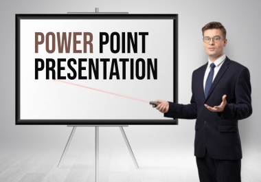 I will write eye catching powerpoint presentation with proofreading,  editing and designing