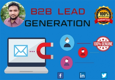 I will do 100 b2b lead Generation for you
