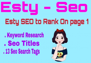I will do seo optimize your etsy listing to rank on page 1