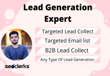Do b2b lead generation and web research for your business