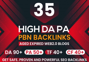 Post 35 HIGH PBN Backlink Web2 with High DA/PA/TF/CF