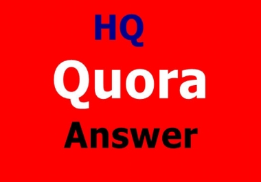 High Quality 15 Quora Answer With Website link