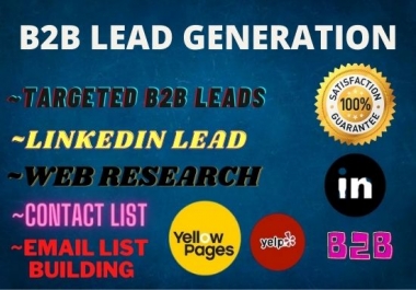 I will do B2B targeted lead generation
