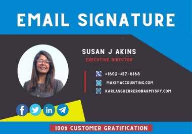 Professional Clickable and HTML Email Signature