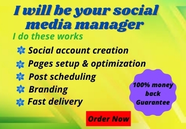 I will create one Social Media Profile and optimize it.