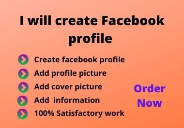 I will create Facebook profile