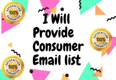I will do USA valid Consumer email list