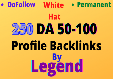 I will create 250 high da profile backlinks