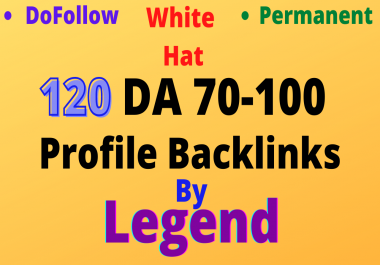 I will create 120 high da profile backlinks