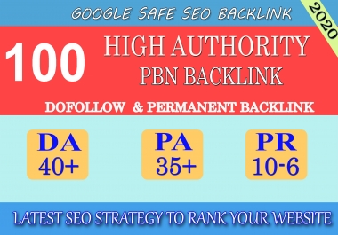 I will provide DA40+ PA30+ PR6+ 100 Web2.0 High Quality Backlink and 100 Dofollow