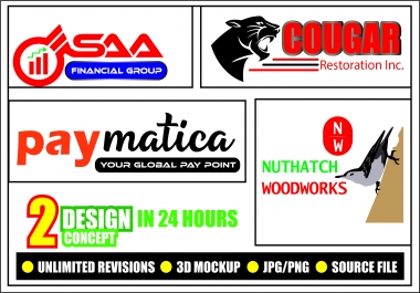 I will create your modern minimalist logo design