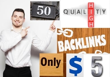 I will do high quality 50 Backlinks high DA/PA and TF /CF for you
