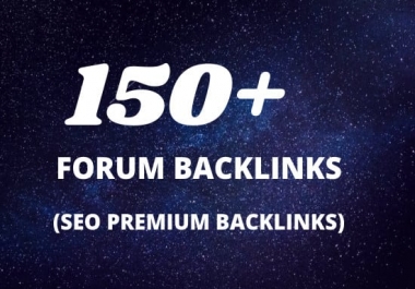 I will make 150 plus unique quality forum SEO backlinks