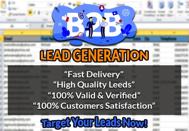 I Will Do 100 B2B Lead Generation For Your Targeted Business
