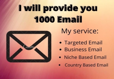 I will find you targeted valid email list