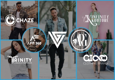 i will design fashion,  streetwear,  clothing initial letters or monogram logo