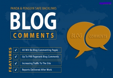 Provide 1,000 Panda & Penguin Safe Backlinks up to pr8 Blog Comments on Actual Page