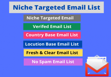 I will give a 500 niche based targeted email list