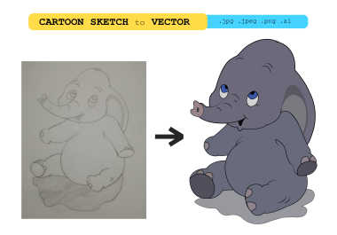 I will do sketch,  logo idea to vector conversion professionally