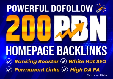 Boost Your Casino Gambling Site with 200 High-Quality PBN Homepage Dofollow Backlinks